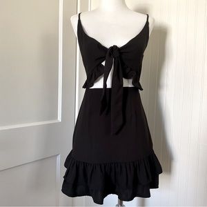 Luvalot Cutout Black Dress